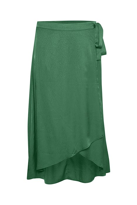 My Essential Wardrobe Line Wrap Skirt in Ultramarine Green