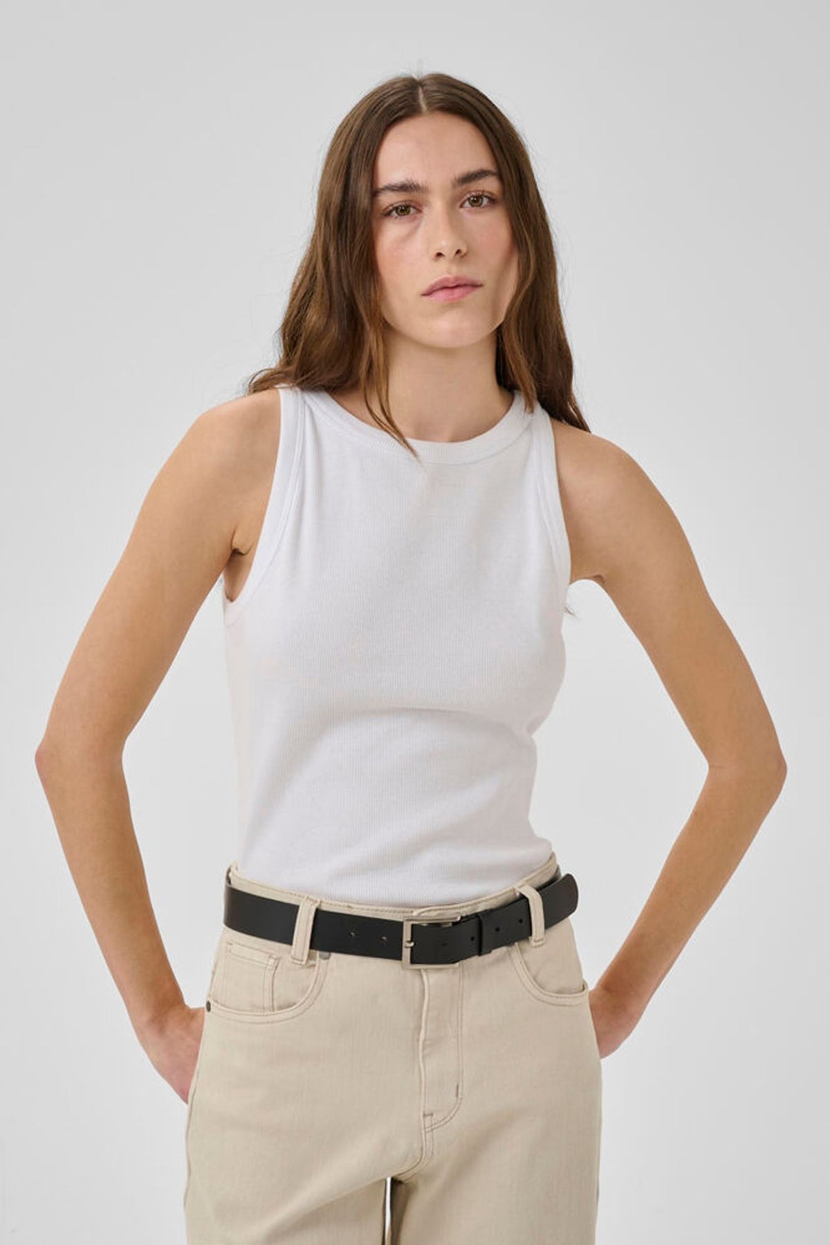 My Essential Wardrobe Mandy Top In Bright White