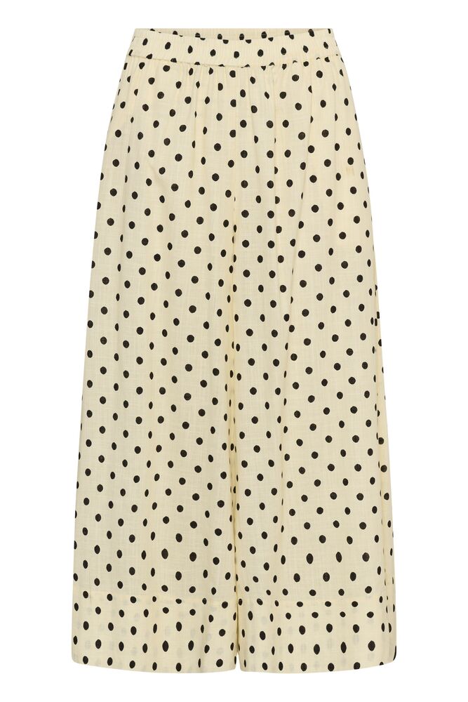 My Essential Wardrobe Nada Skirtpant In Lemon Icing With Dots