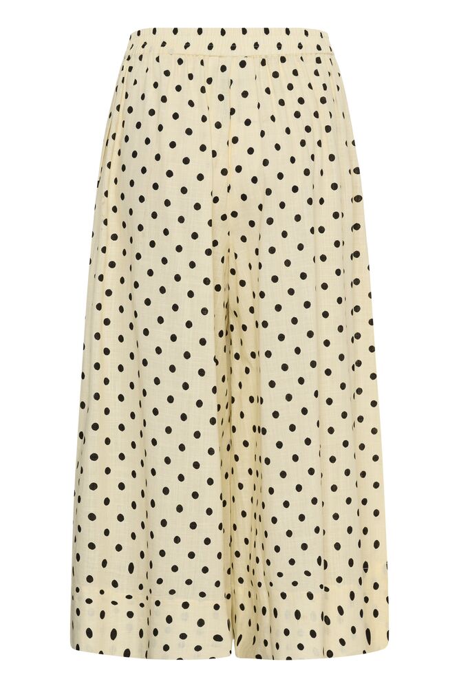 My Essential Wardrobe Nada Skirtpant In Lemon Icing With Dots