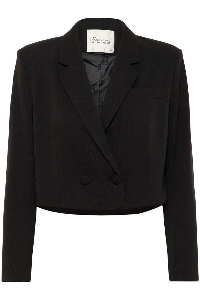 My Essential Wardrobe Reece Short Blazer In Black