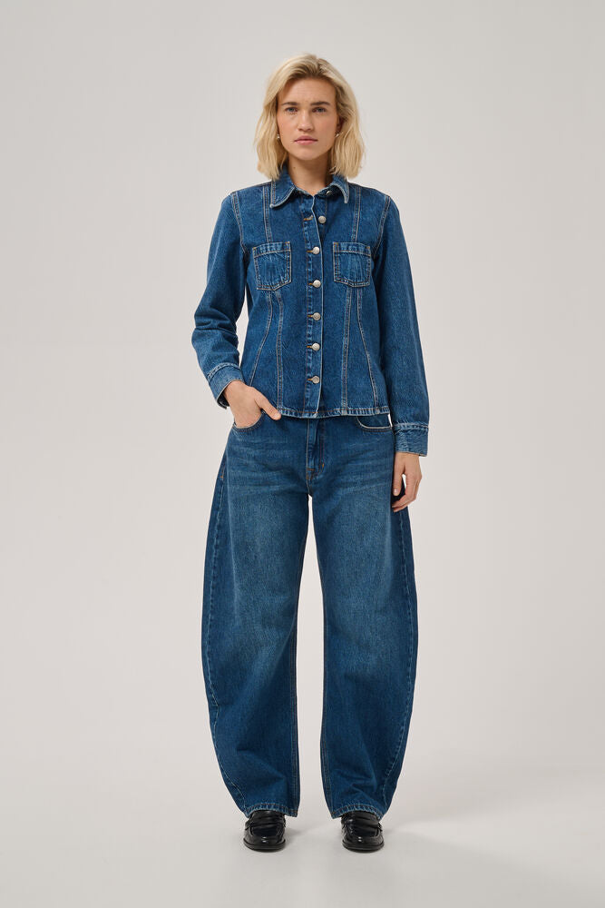 My Essential wardrobe Remmie 174 Jeans in Dark Blue Wash