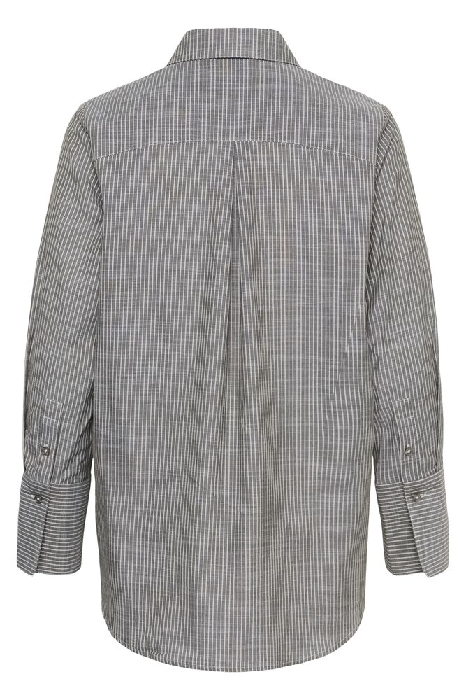 My Essential Wardrobe Skye Shirt In Forest Night Striped
