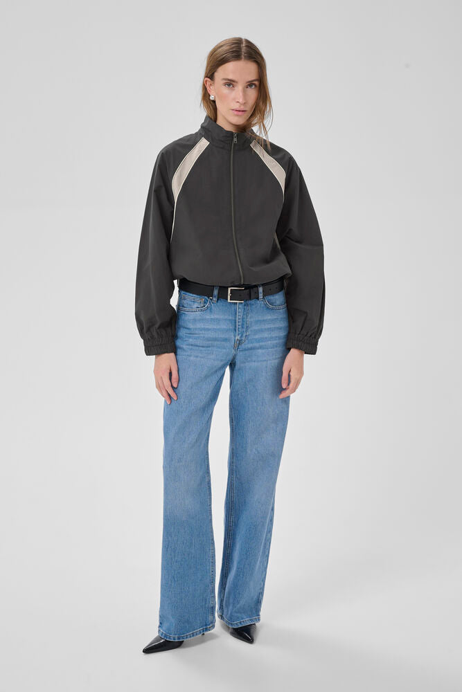 My Essential Tasma Track Jacket In Dark Shadow Grey