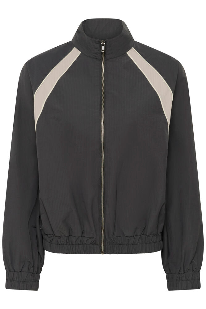 My Essential Tasma Track Jacket In Dark Shadow Grey