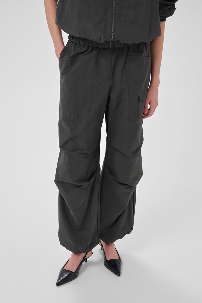 My Essential Wardrobe Tasma Track Pant In Dark Shadow Grey