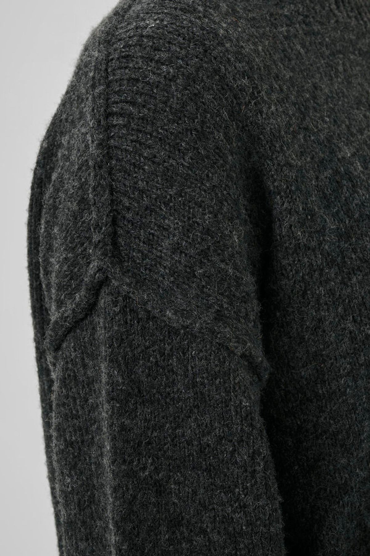 My Essential Wardrobe Paloma Knit in Dark Grey Melange