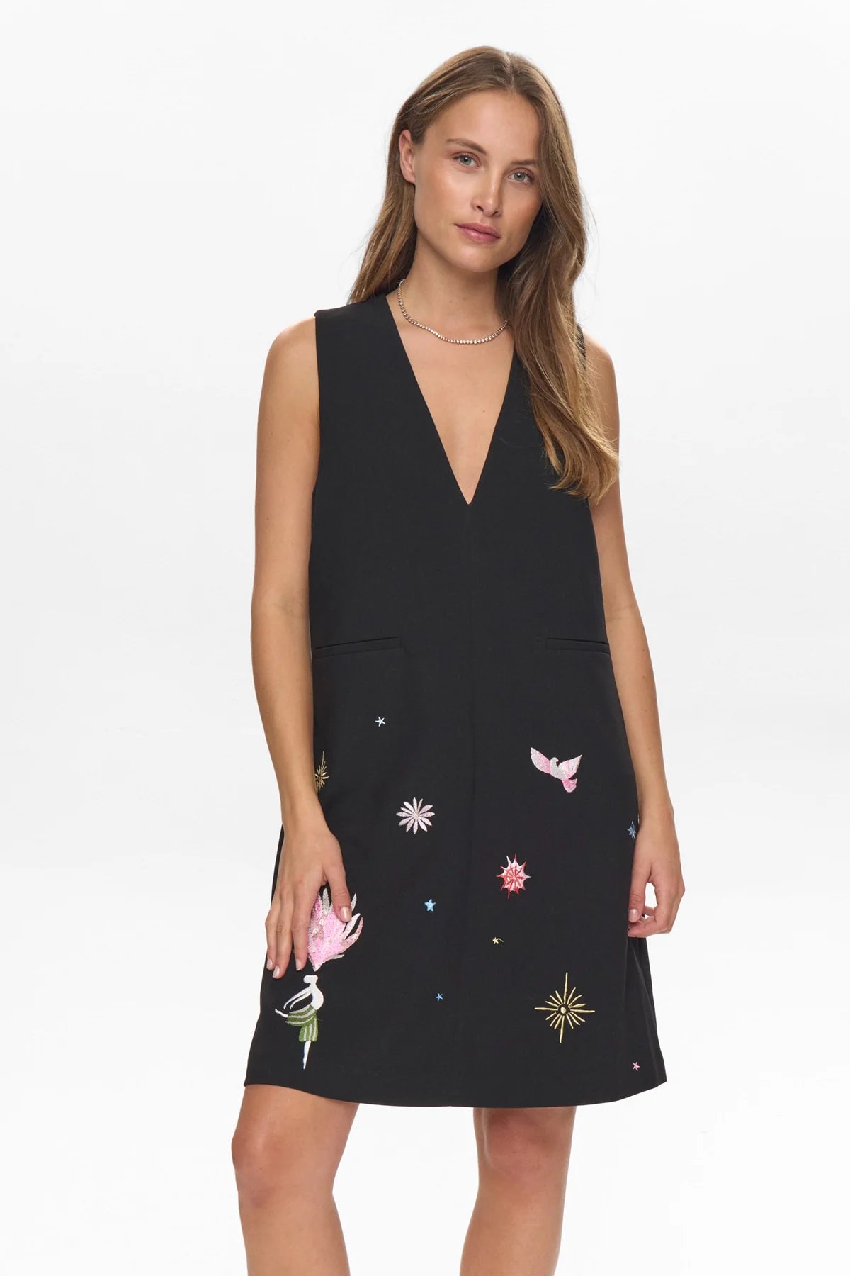 Numph Nualmut Dress In Caviar
