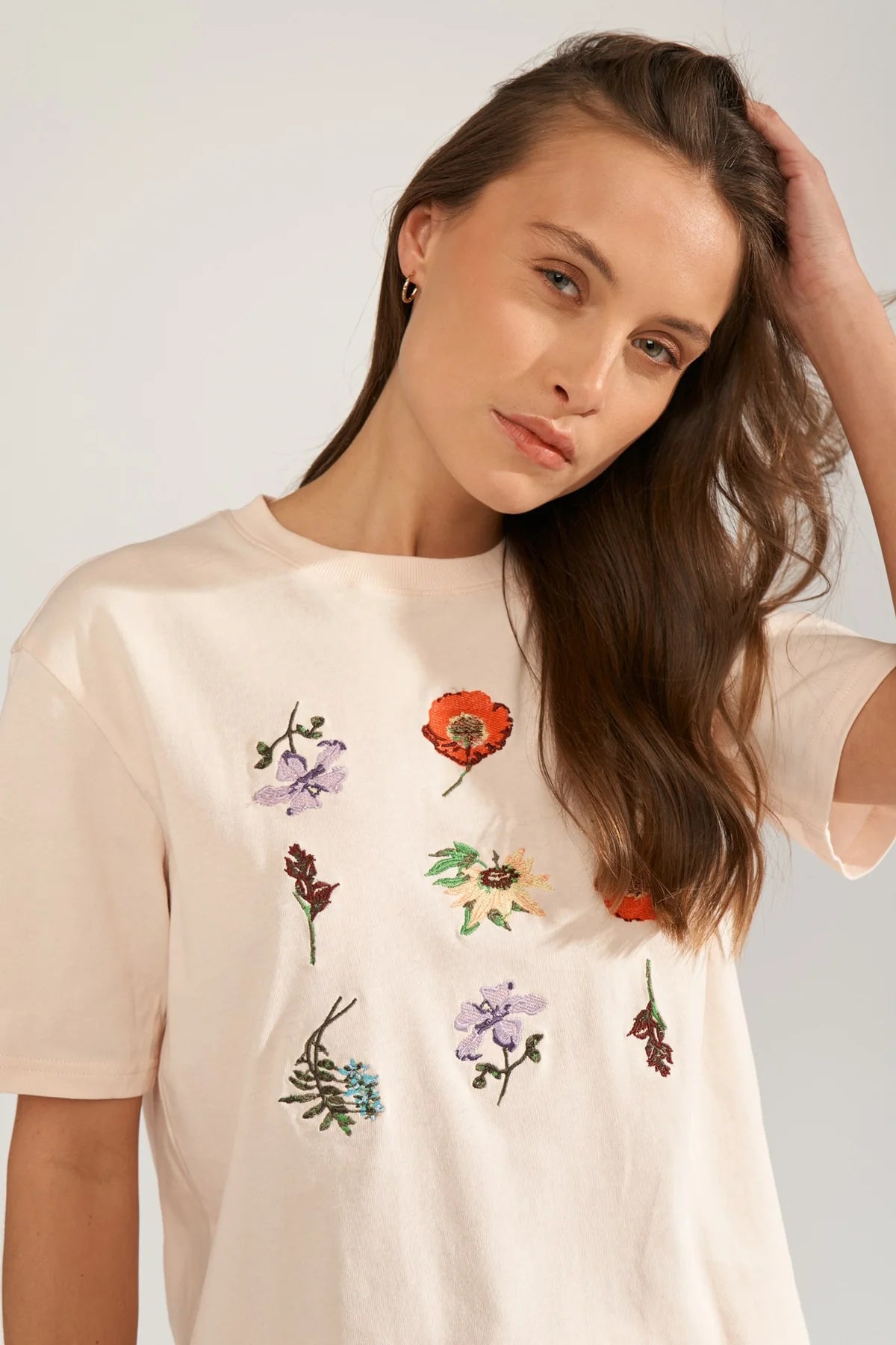 Numph Nubelisa Boxy Tee In Cloud Dancer