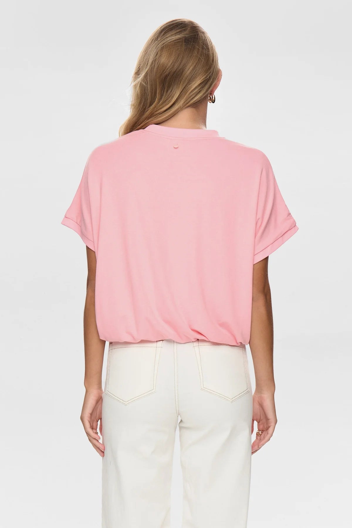 Numph Nuleah Boxy Tee In Peony