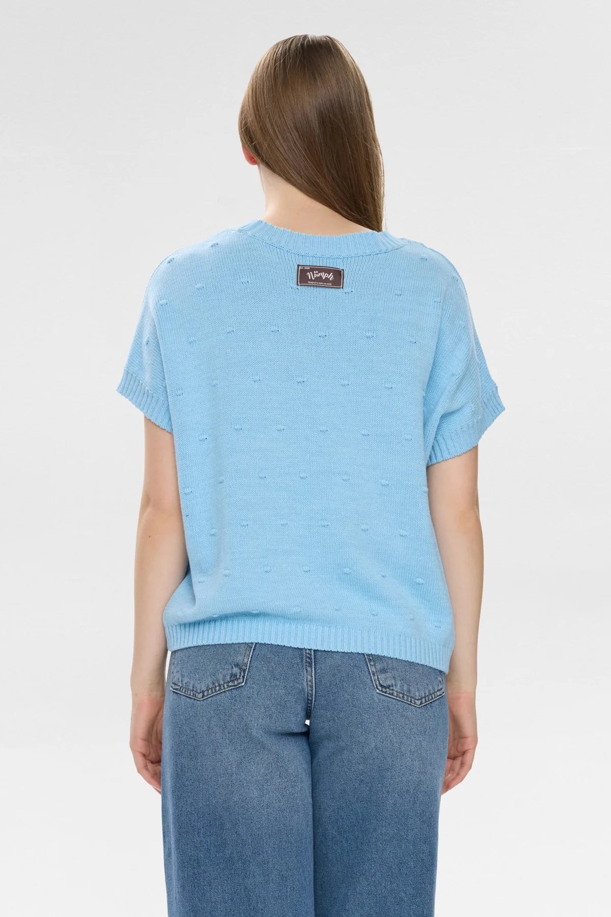 Numph Nulisana Pullover In Airy Blue