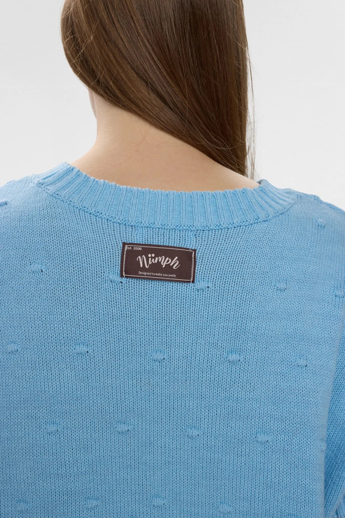 Numph Nulisana Pullover In Airy Blue