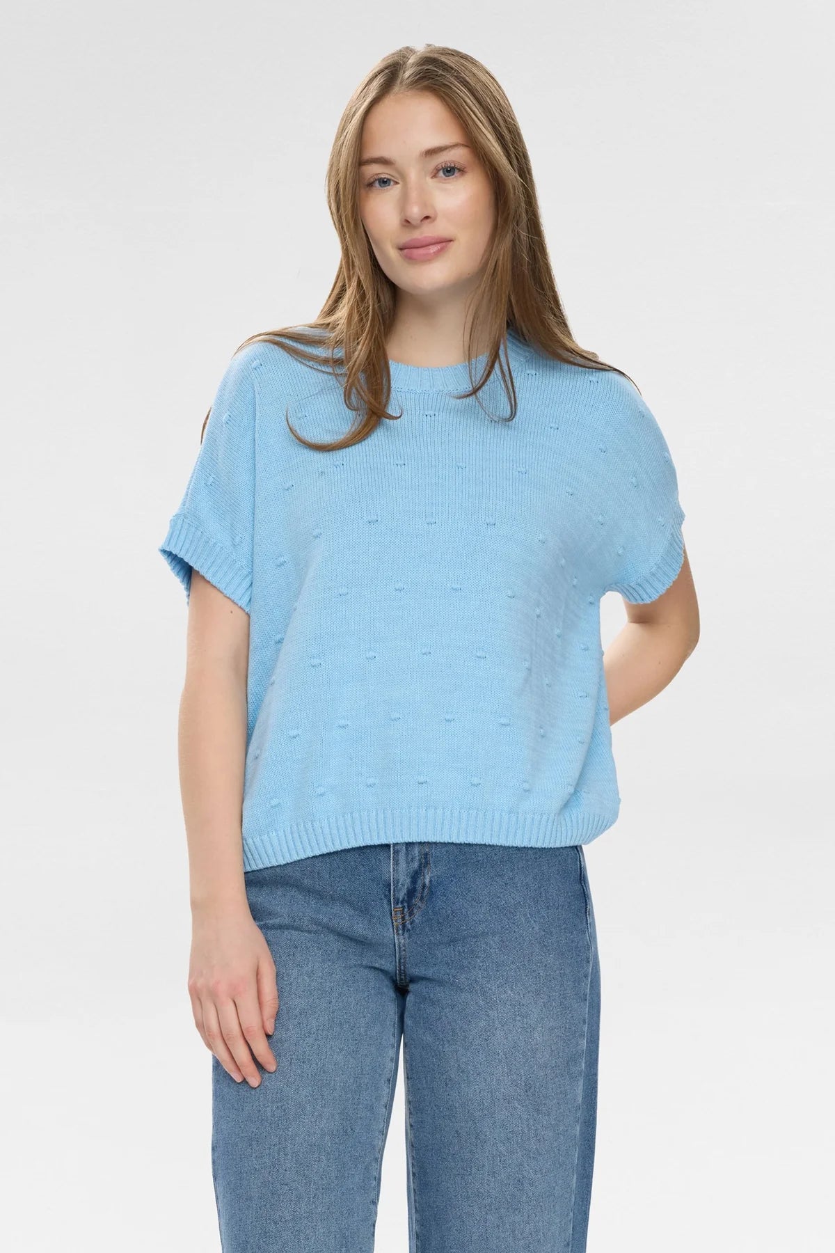 Numph Nulisana Pullover In Airy Blue