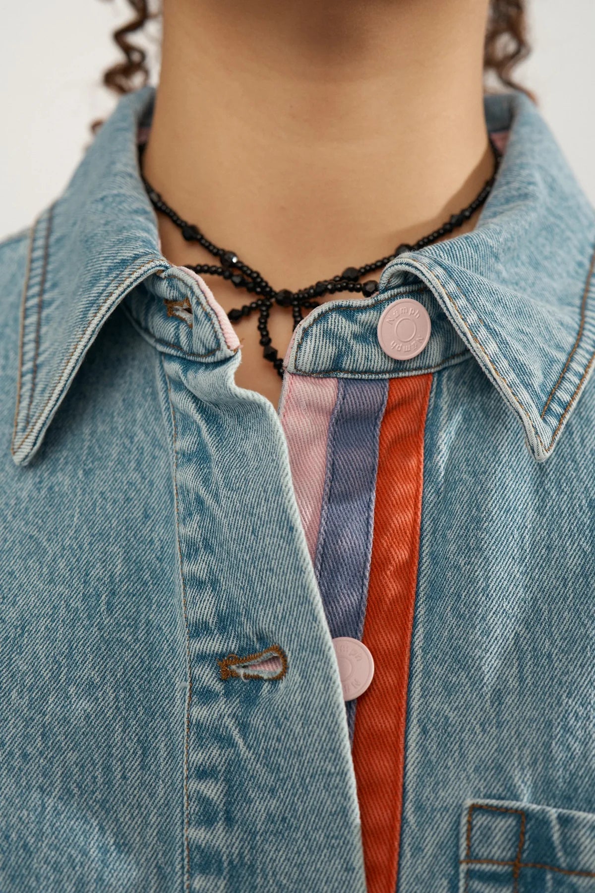Numph Numalaga Shirt In Light Blue Denim