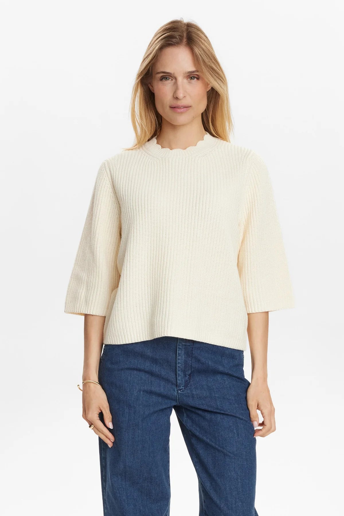 Numph Numarley Pullover in Cloud Dancer