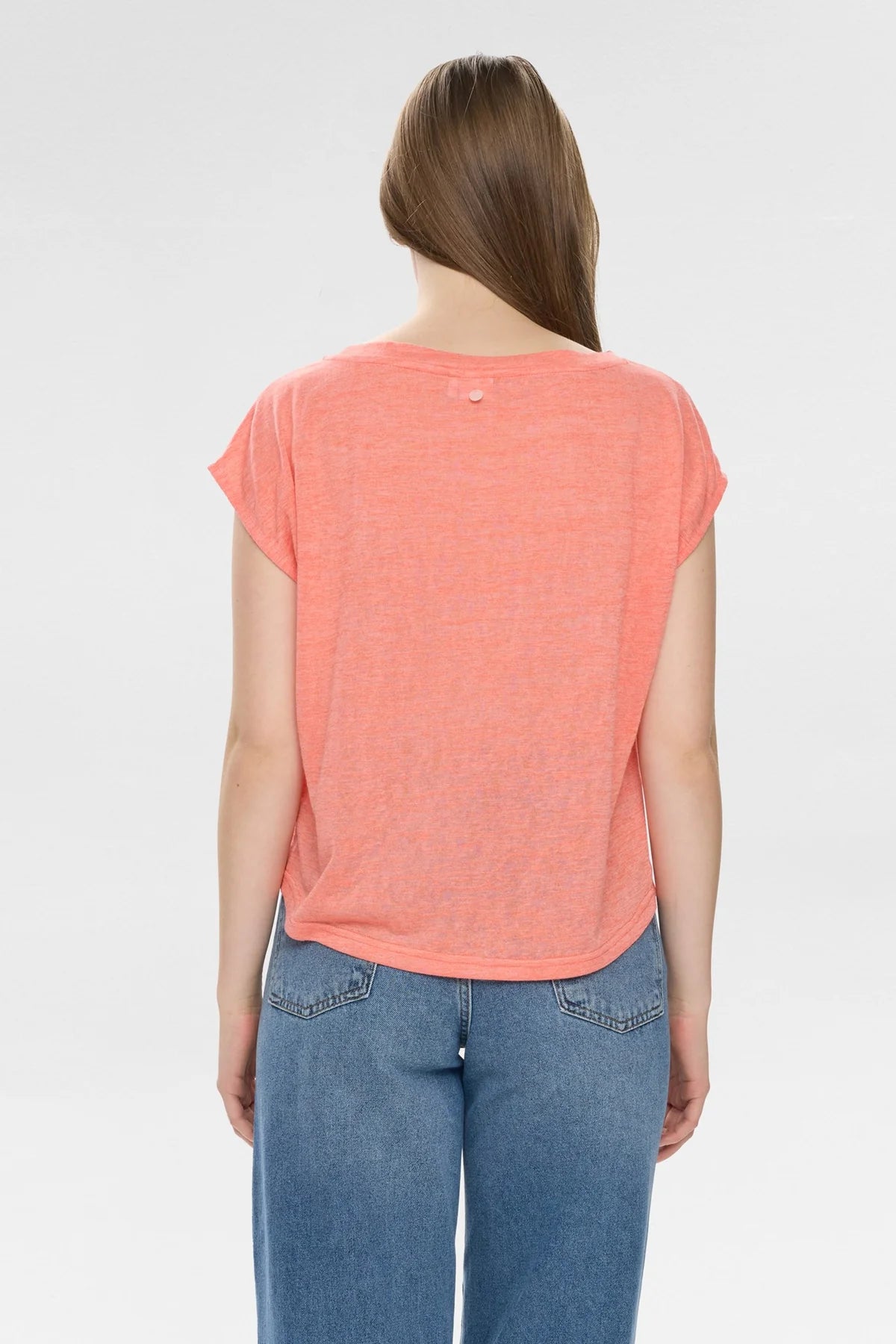 Numph Numeddi T-Shirt In Cayenne