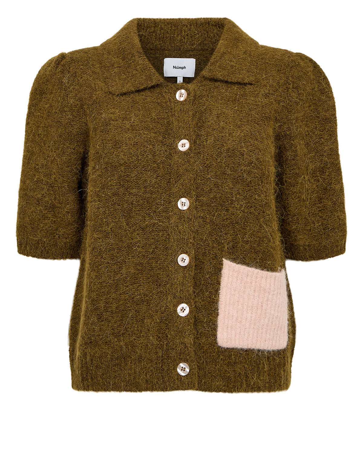 Numph Nusalia Cardigan in Fir Green