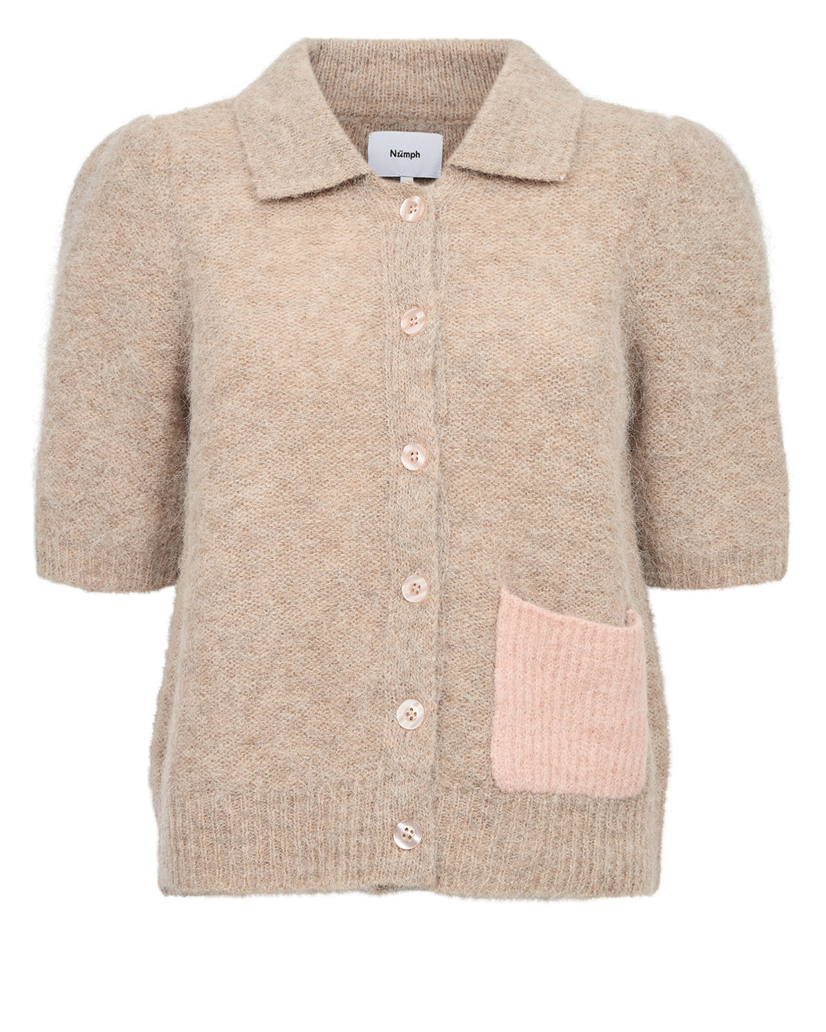 Numph Nusalia Cardigan in Sesame Melange