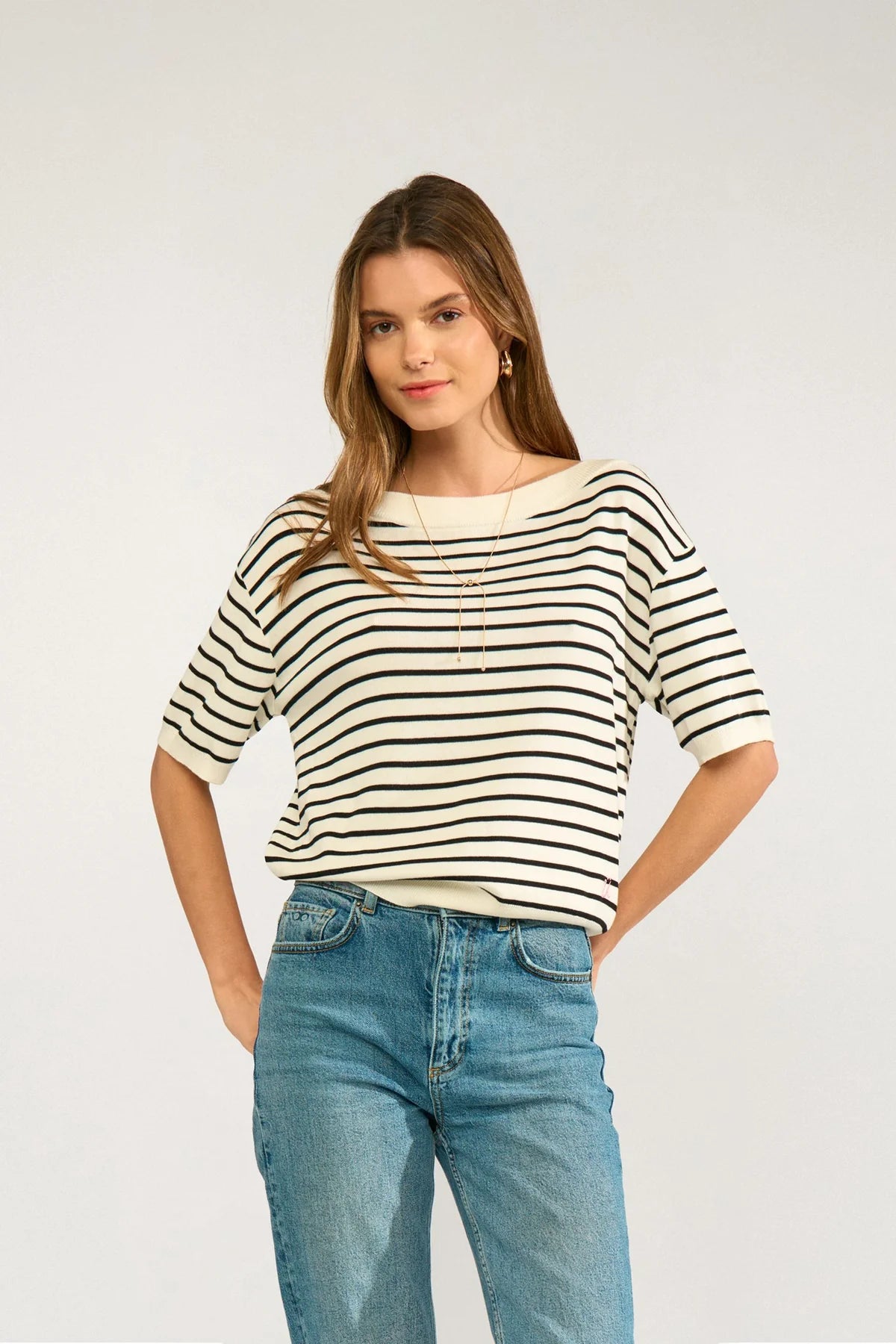 Numph Nusillio Pullover In Caviar
