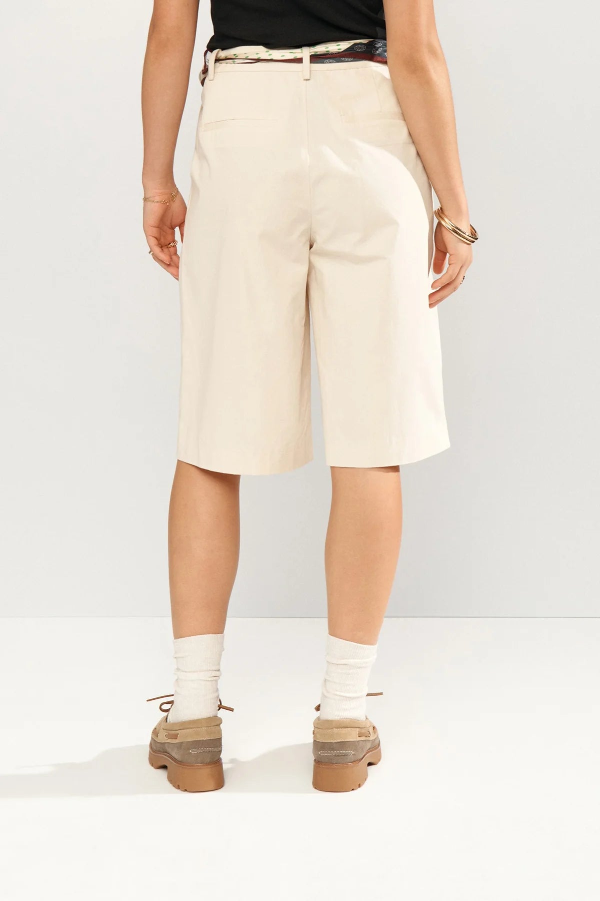 Numph Nusunna Shorts In Whitecap Gray