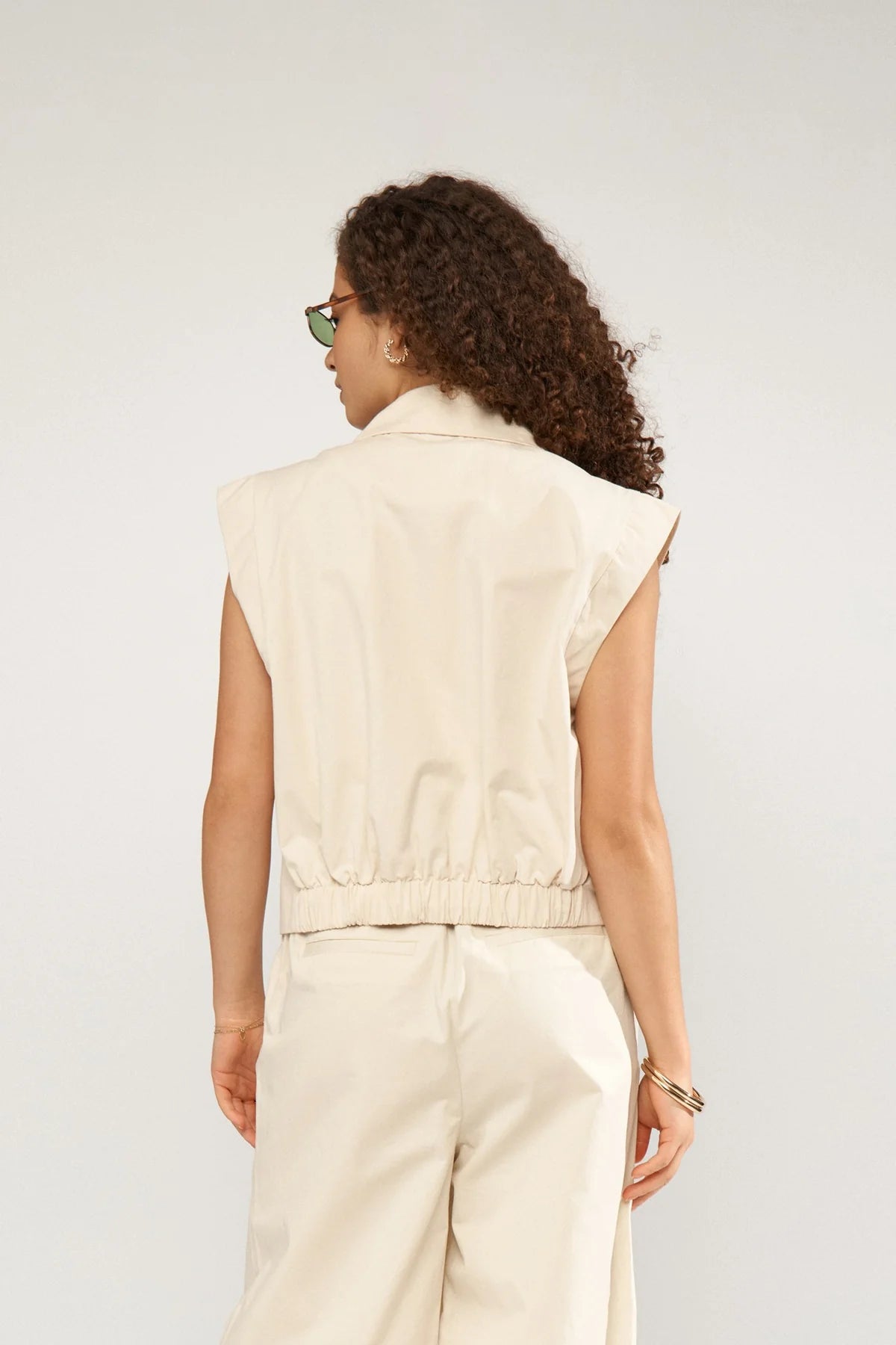 Numph Nusunna Vest In Whitecap Gray