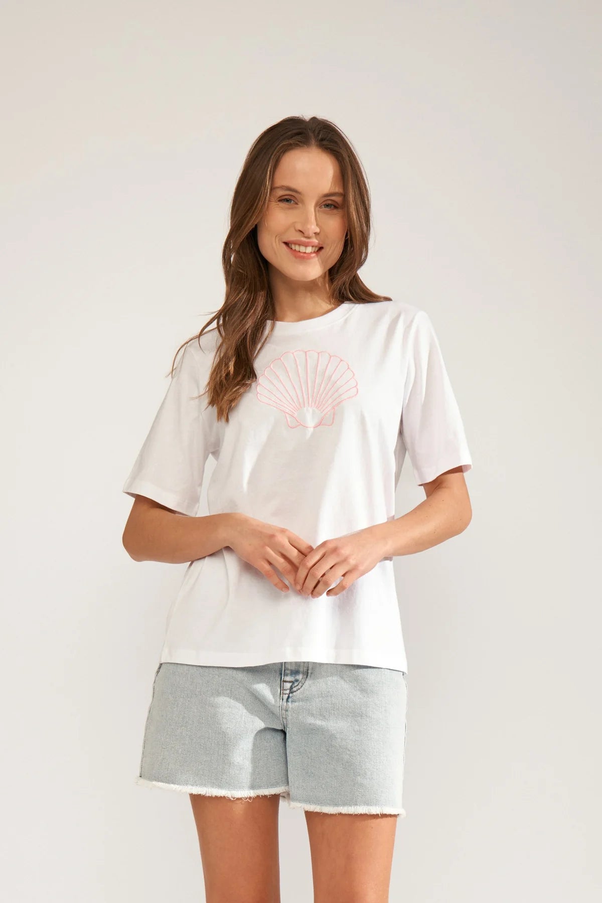Numph Nutide T-Shirt In Bright White