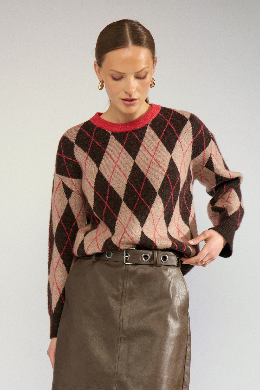 Numph Nutikla Pullover in Goji Berry