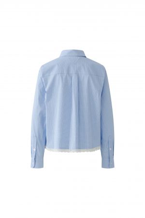 Oui Shirt Blouse in Blue And White
