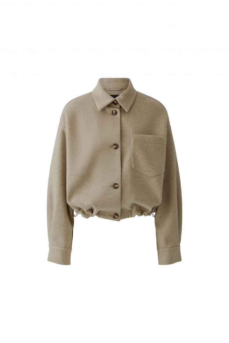 Oui Short Shacked in Taupe 100246