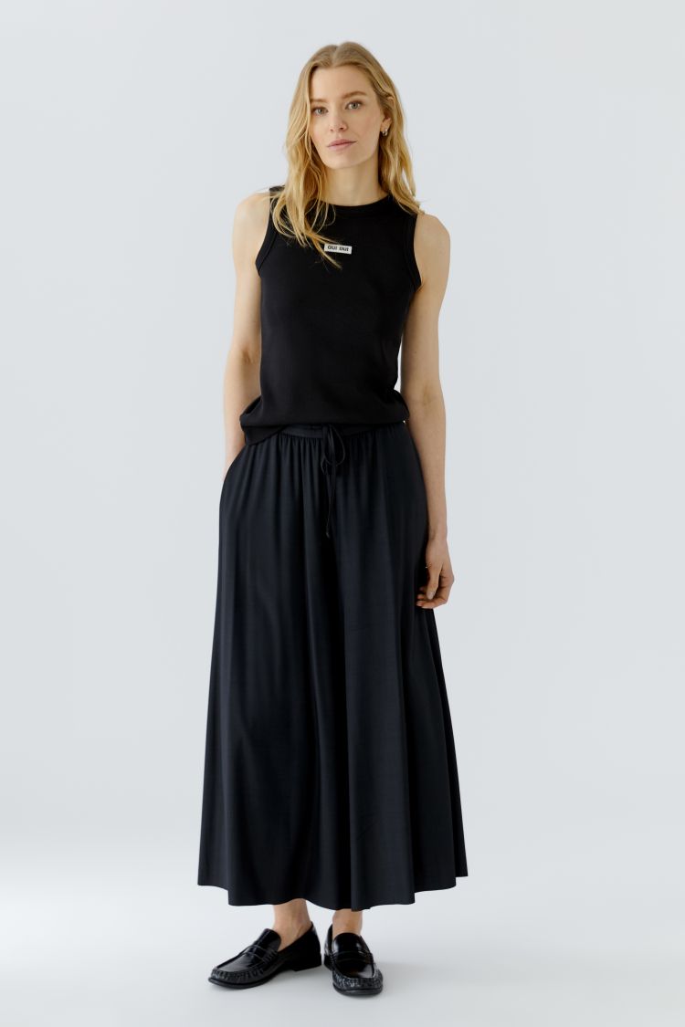 Oui Culotte Pant in Black 98660