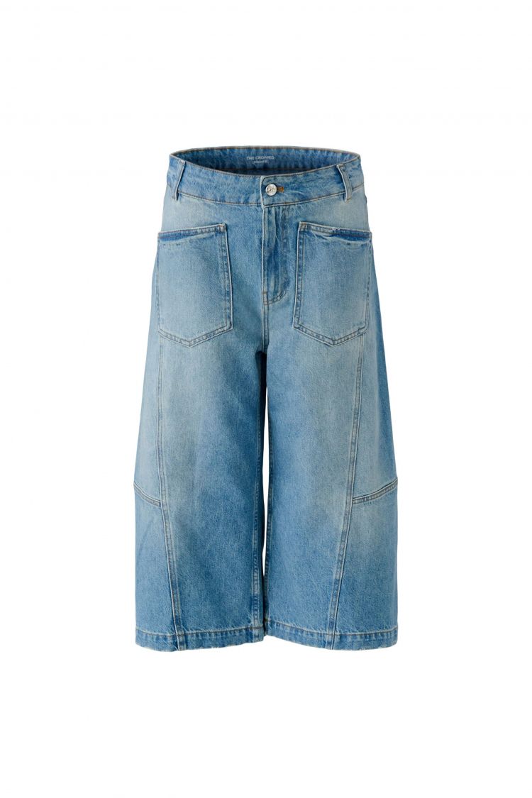 Oui Long Shorts in Medium Denim 100029