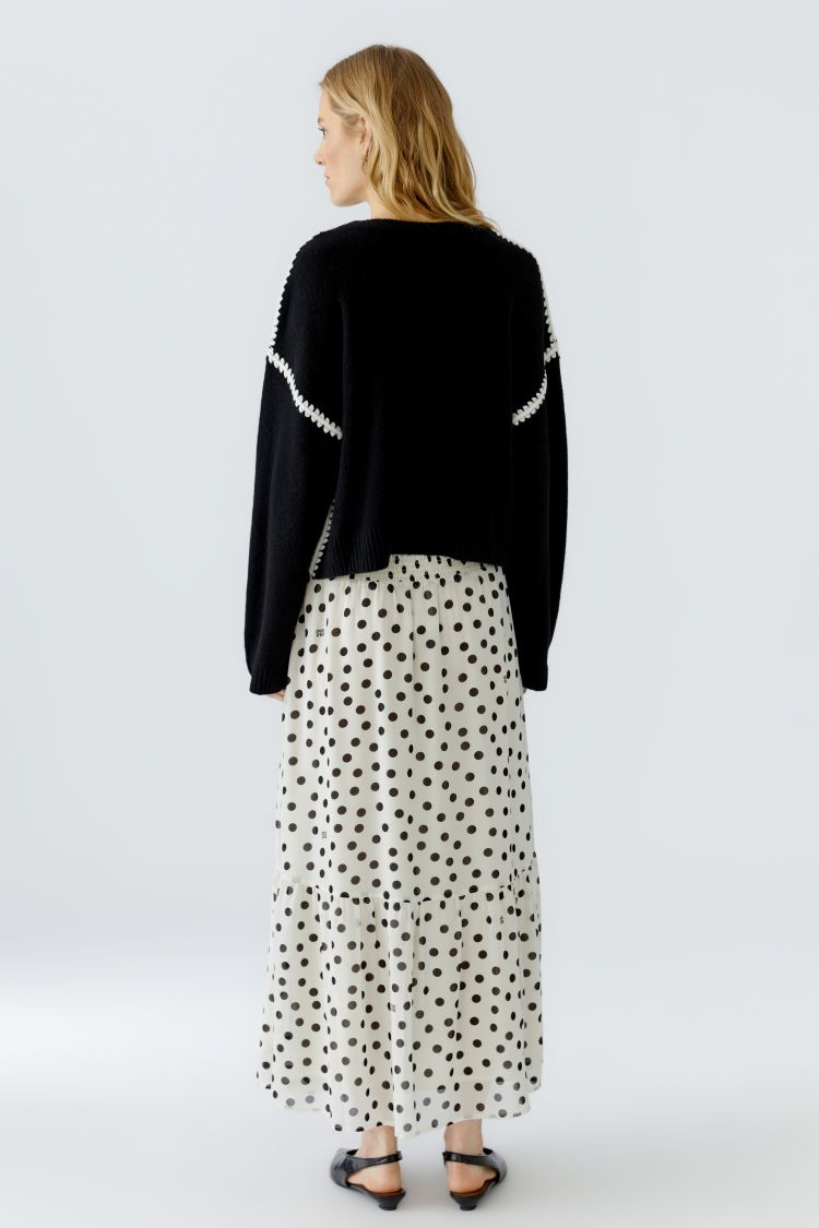Oui Pullover in Black 97911