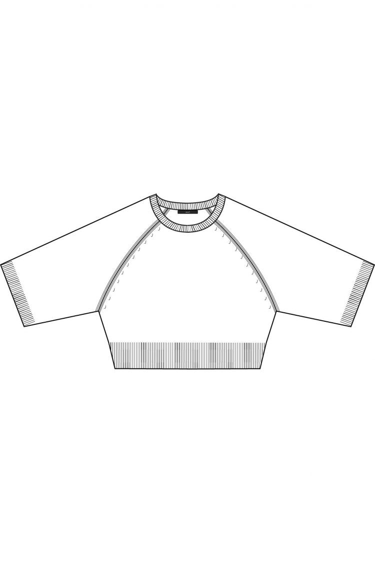 Oui Relaxed Fit Pullover In Cloud Dancer 97259