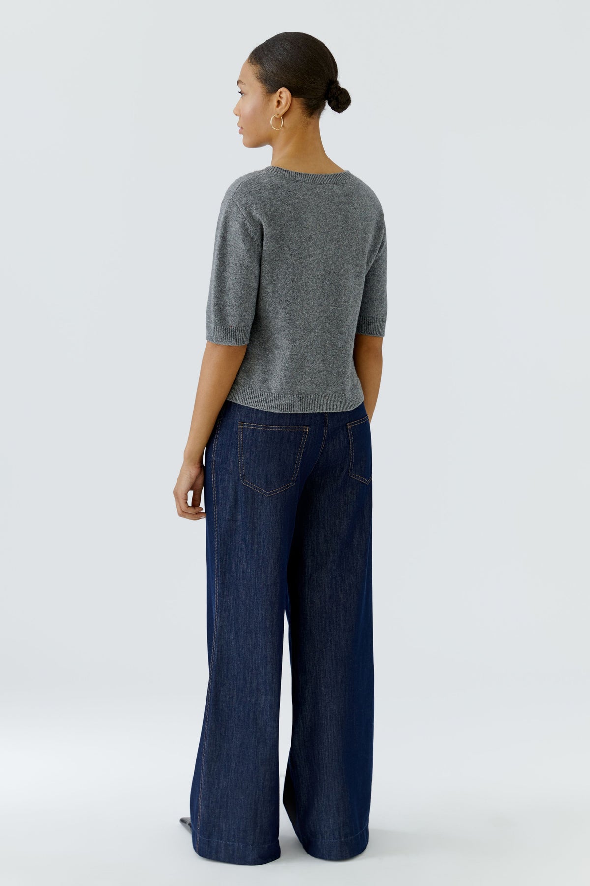 Oui Pullover in Grey 98983