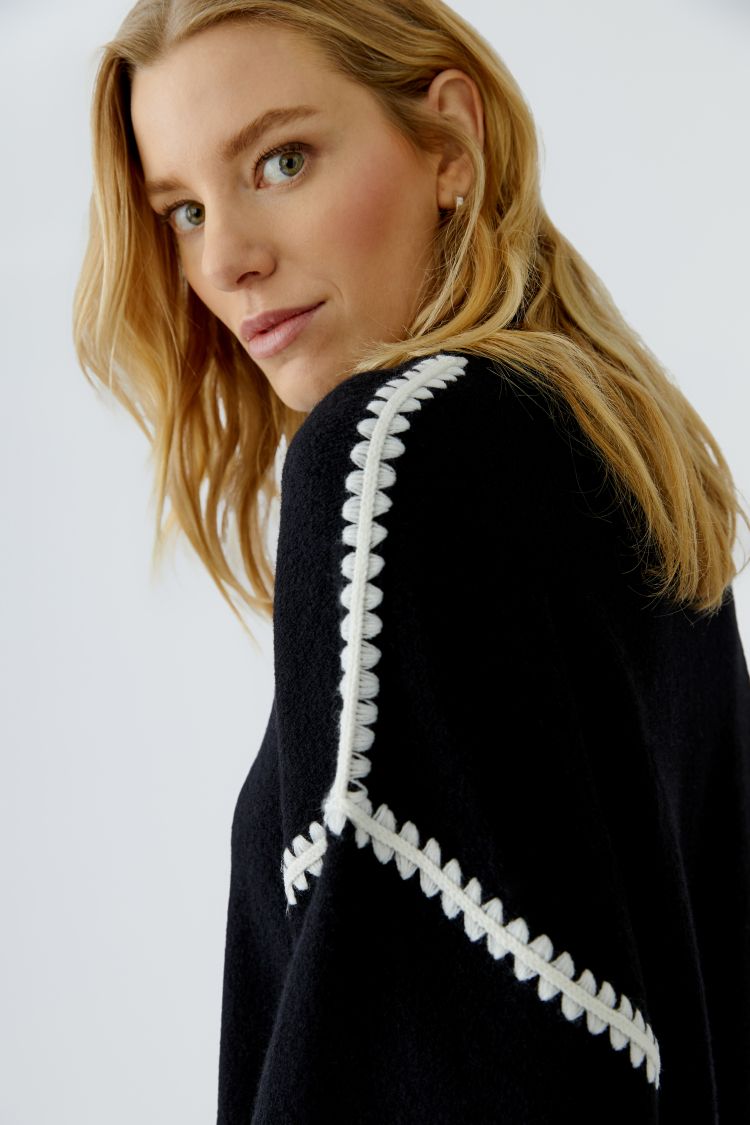 Oui Pullover in Black 97911