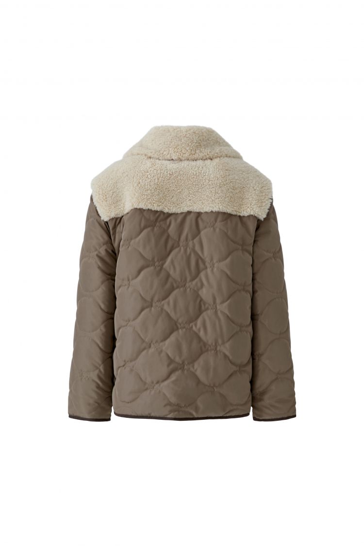 Oui Reversible Jacket in Brown Sugar 99075