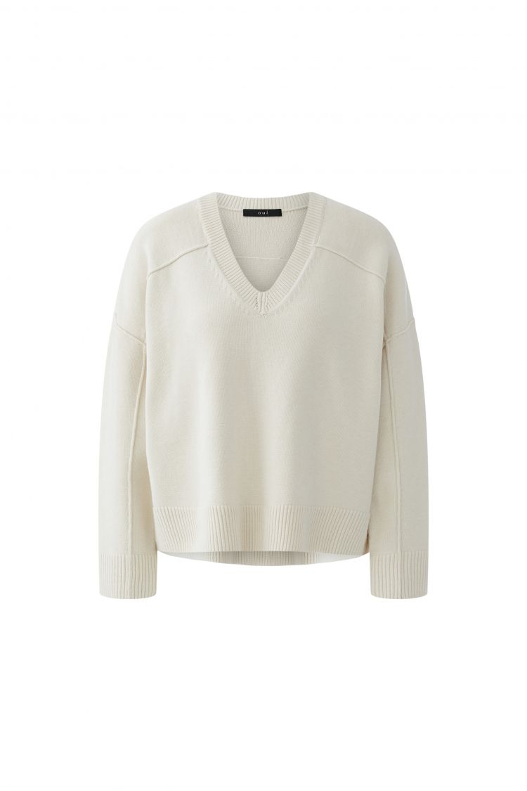 Oui Pullover In Off-white