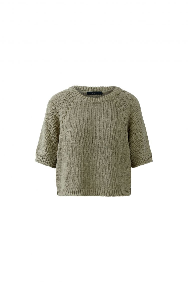 Oui Pullover In Seagrass 97421