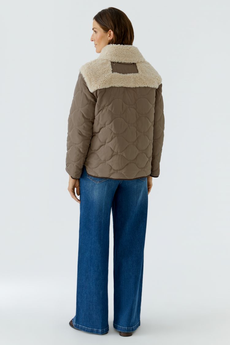 Oui Reversible Jacket in Brown Sugar 99075
