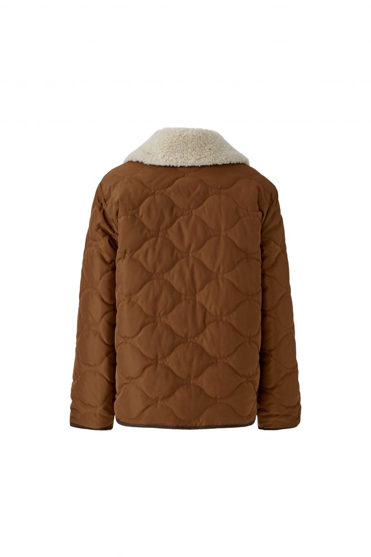 Oui Reversible Jacket in Brown Sugar 99075