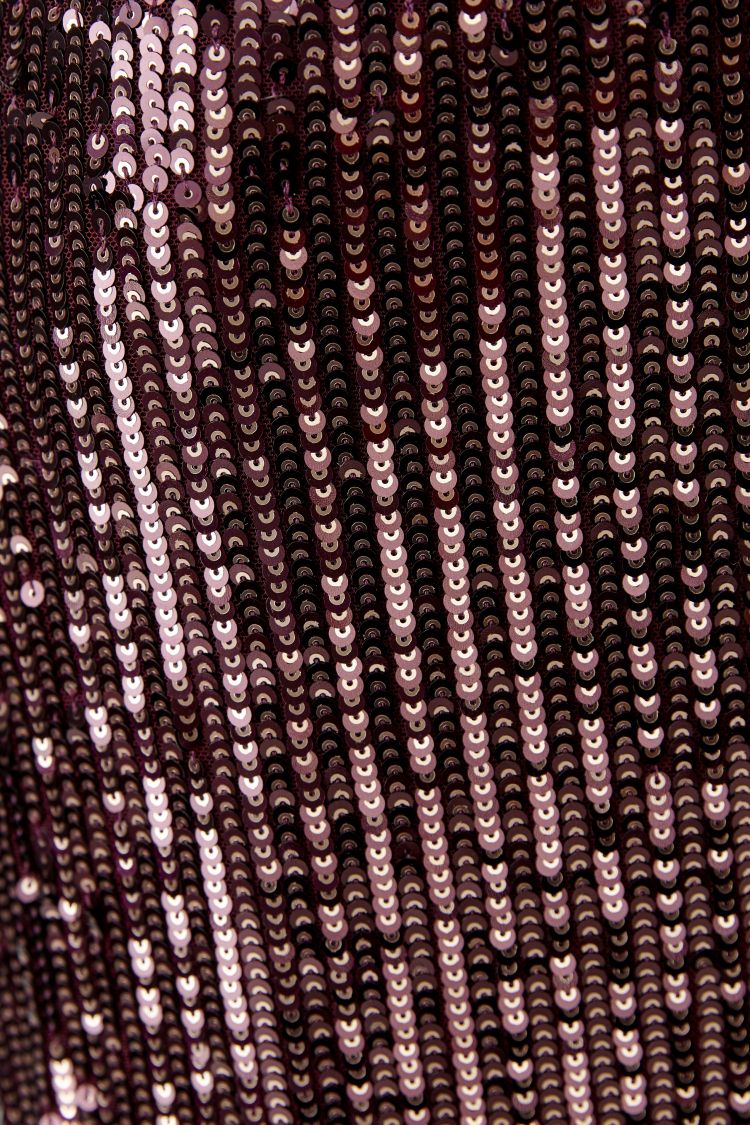 Oui Sequin Skirt in Bramble Berry 99946