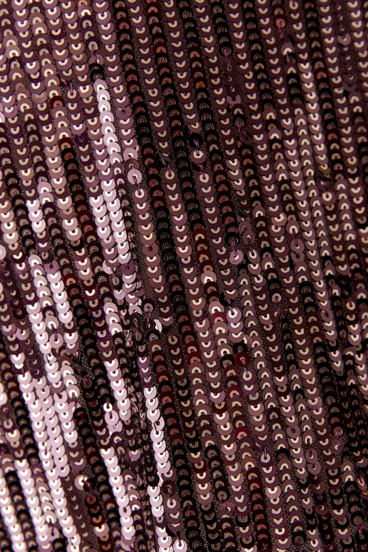 Oui Sequin Top in Bramble Berry 100342