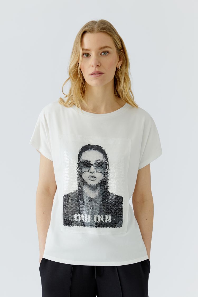 Oui Tee-shirt in Cloud Dancer 98729