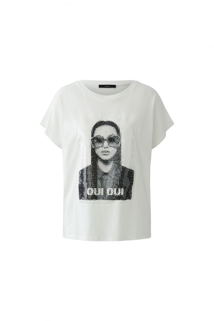 Oui Tee-shirt in Cloud Dancer 98729