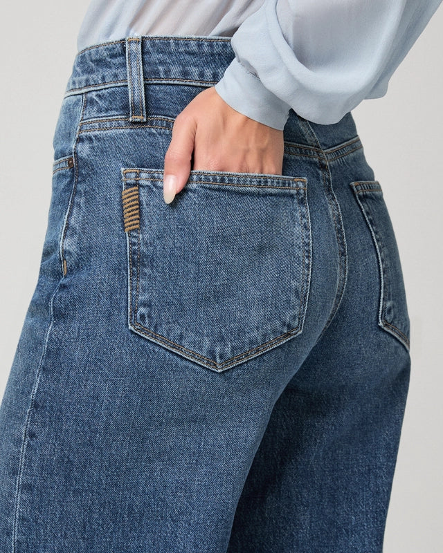 Paige Frances Wide Leg Jean in Serata