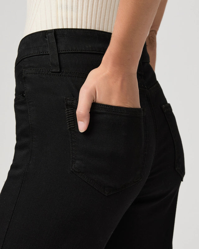 Paige Leenah 32" Wide Leg Jean in Black Shadow