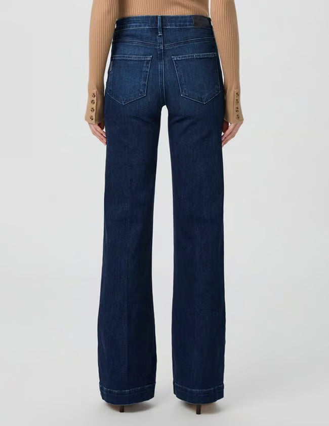 Paige Leenah 32" Wide Leg Jean in Praline