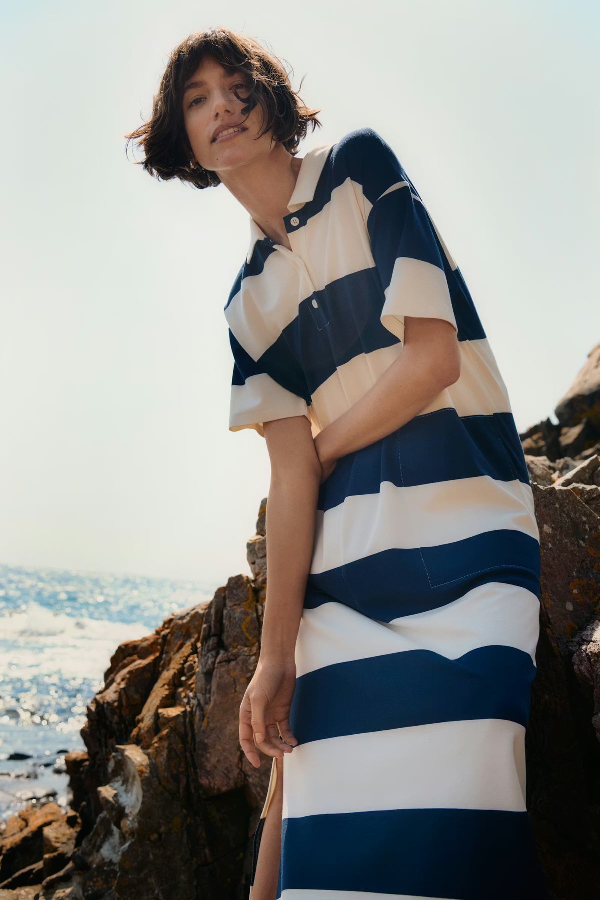 Part Two Alice Dress In After Midnight Stripe