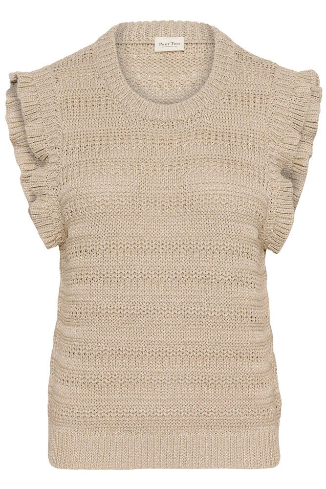 Part Two Angels Top In Oatmeal Shimmer