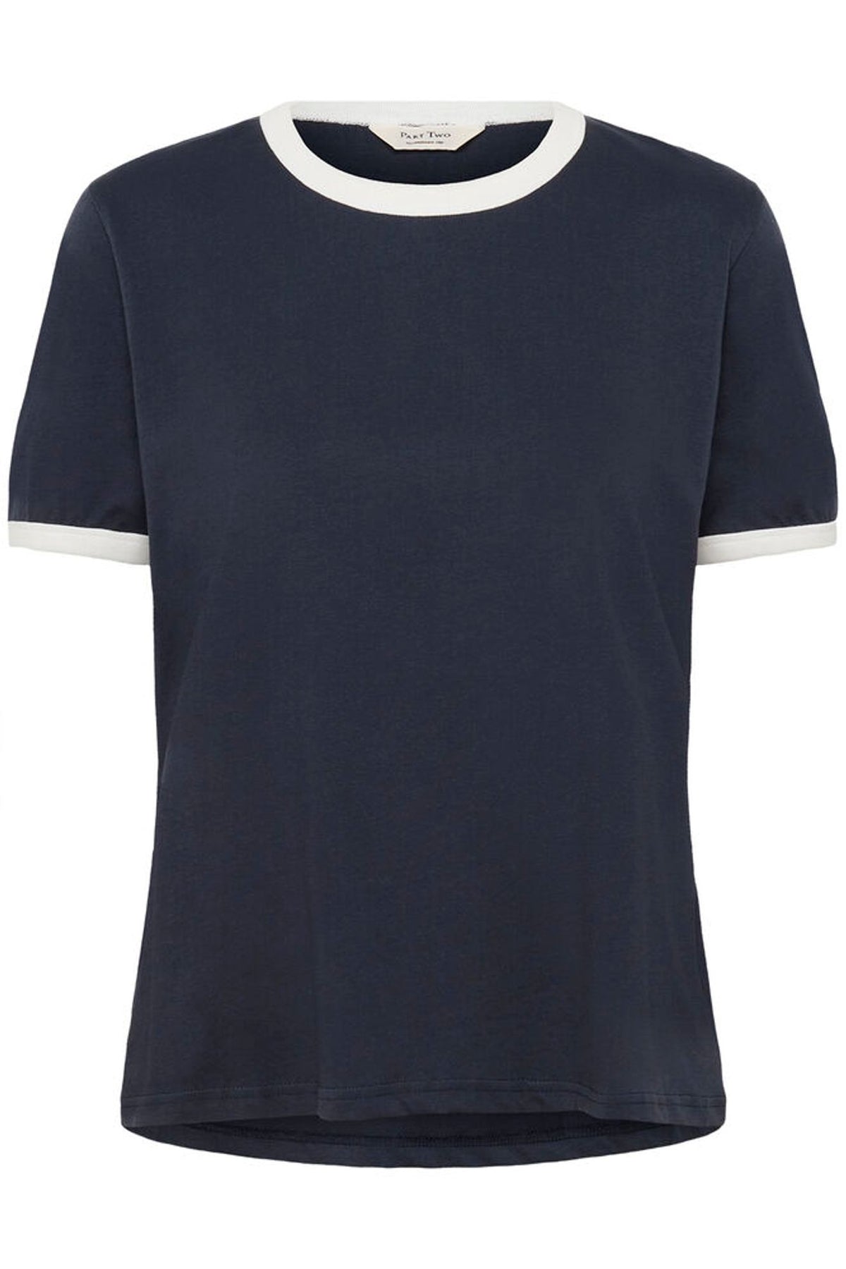 Part Two Angelita T Shirt In Navy/Whisper White